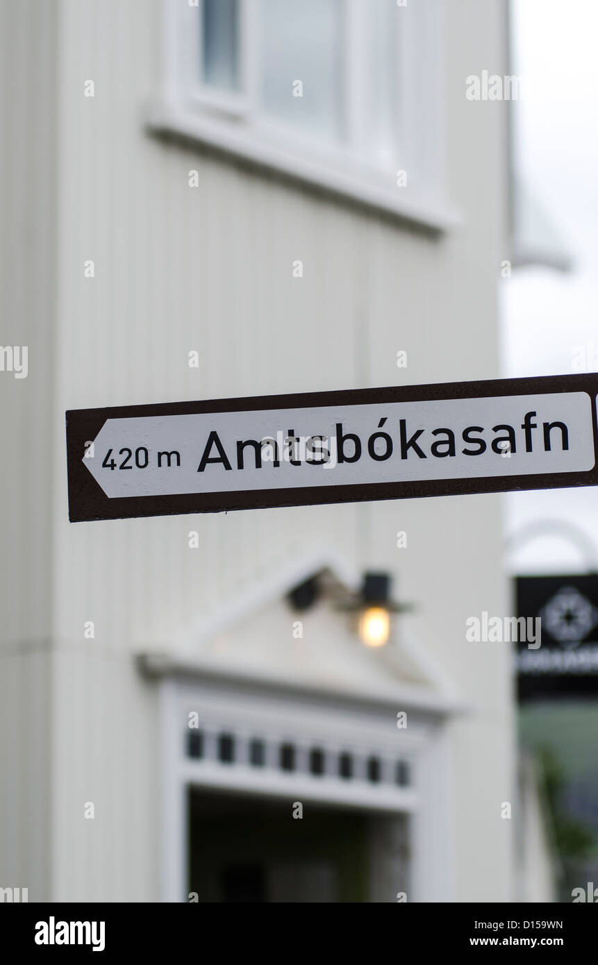 Akureyri city, Iceland Stock Photo
