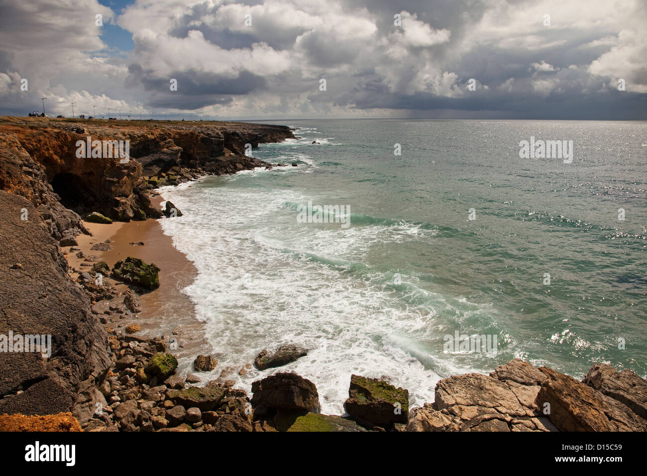 Beaches Guincho Cascais Portugal Stock Photo