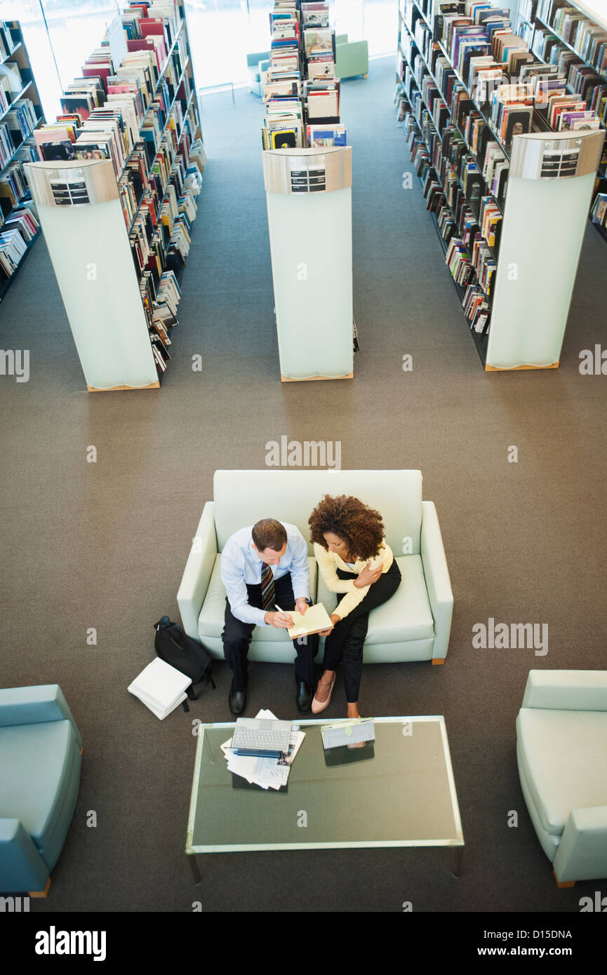 Library Readers View Library interior multi ethnic people reading hi-res stock photography ...