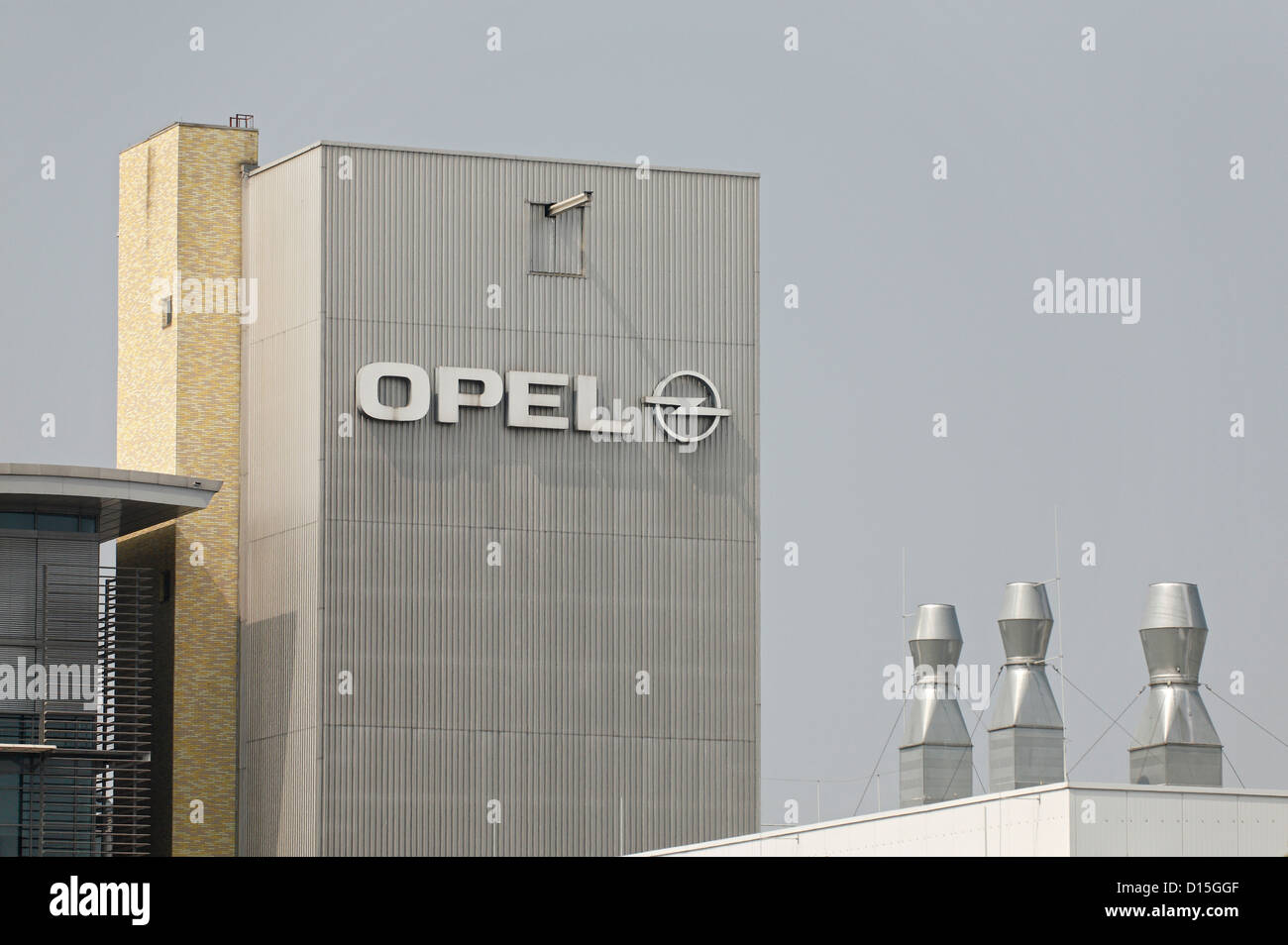 Russelsheim, Germany, building on the Werksgelaende of Adam Opel GmbH Stock Photo