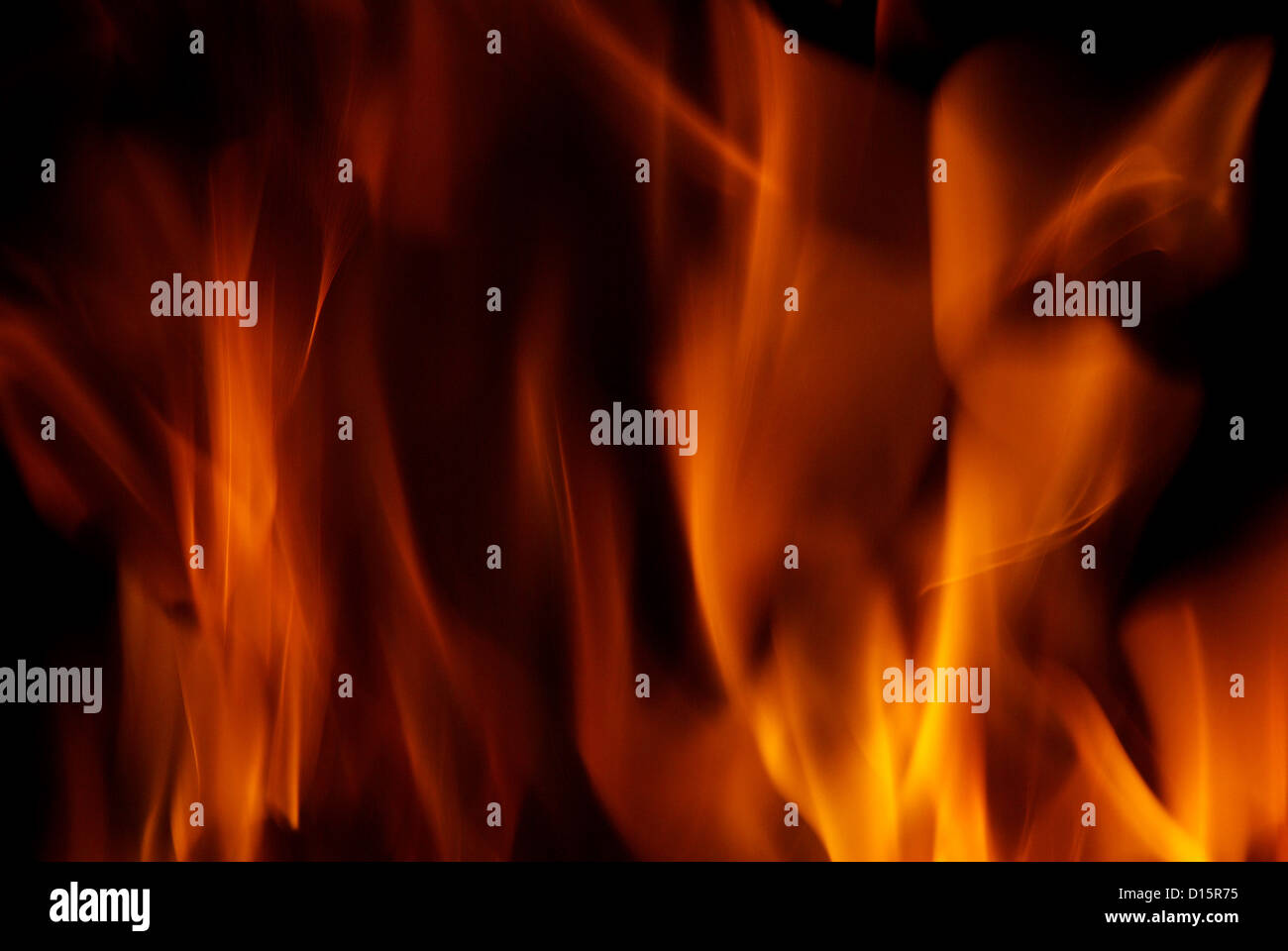 Flame of fire in a night-time Stock Photo - Alamy