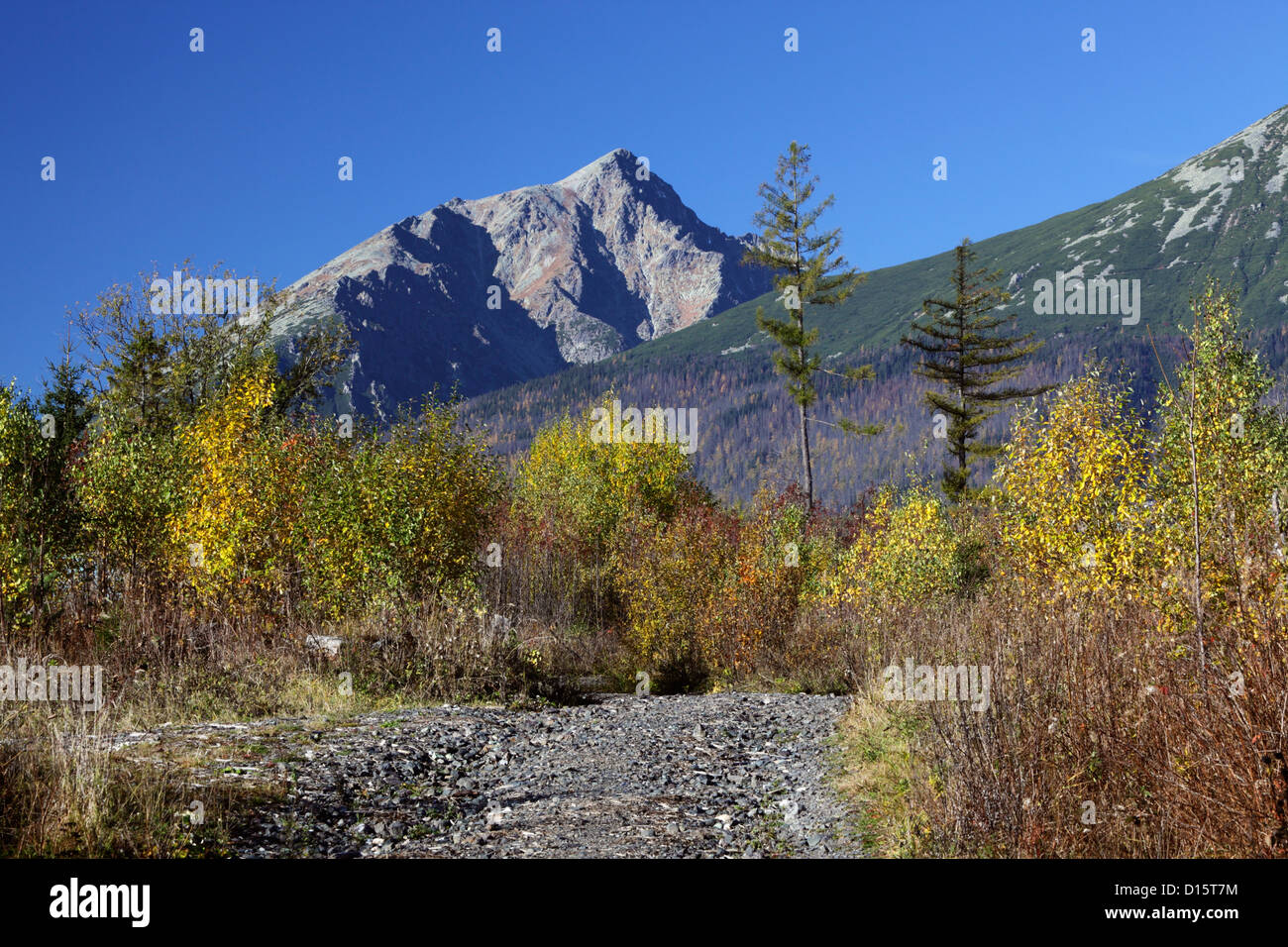 Lomnicky Stit in the Tatras Mountains region of Slovakia Stock Photo