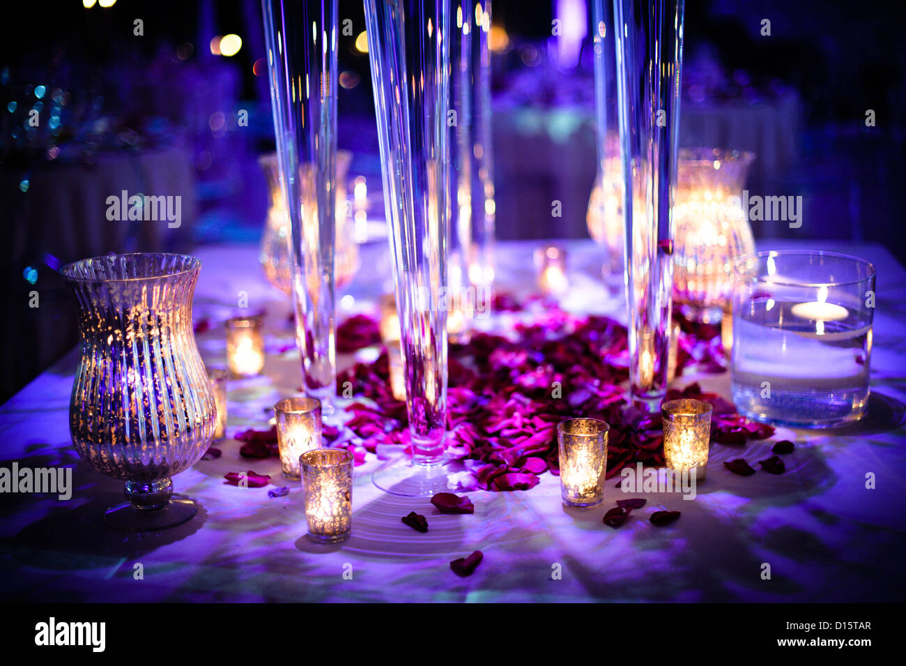 dinner by candlelight Stock Photo Alamy