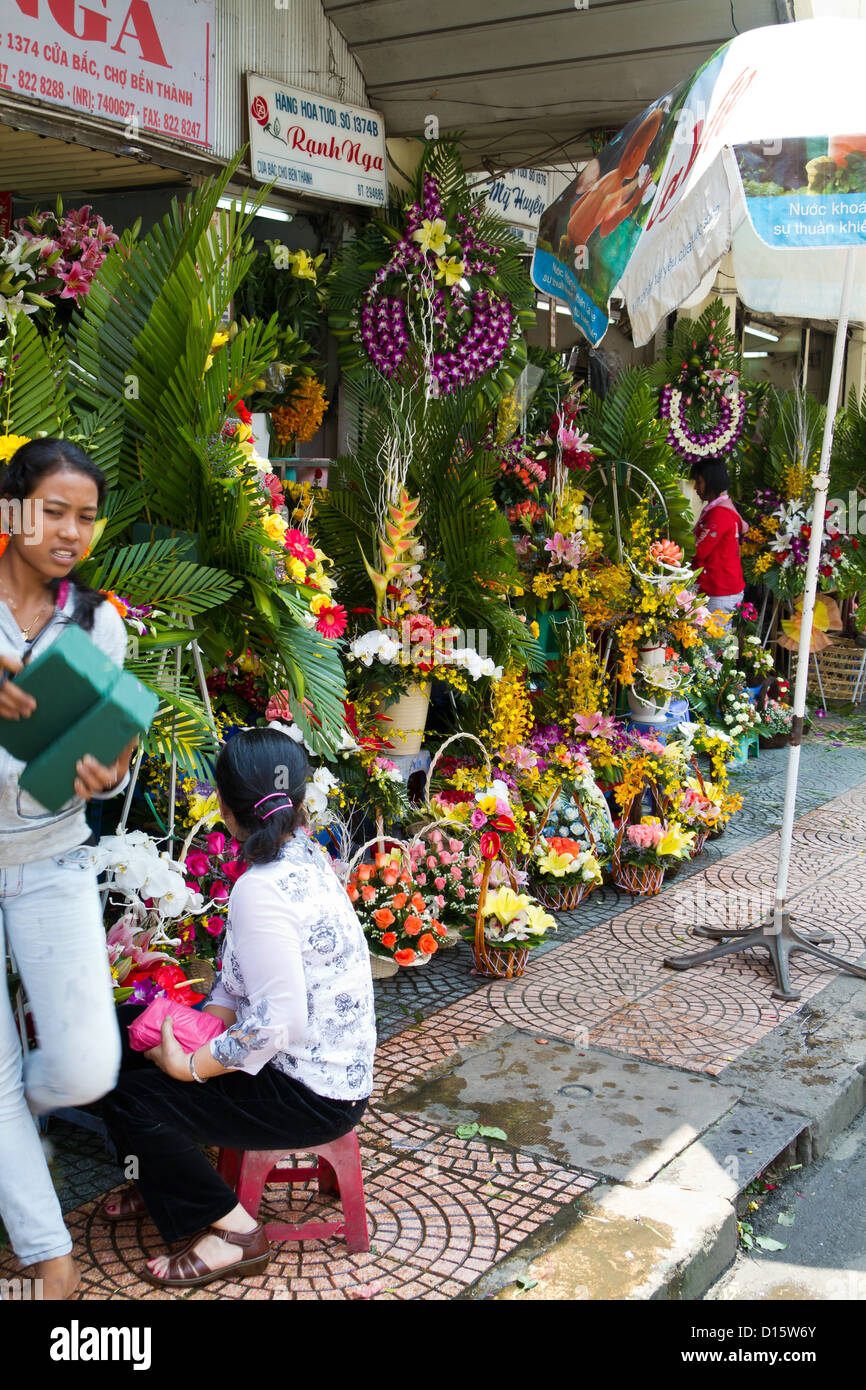 Flower Shop in Ho Chi Minh City, Vietnam Stock Photo Alamy