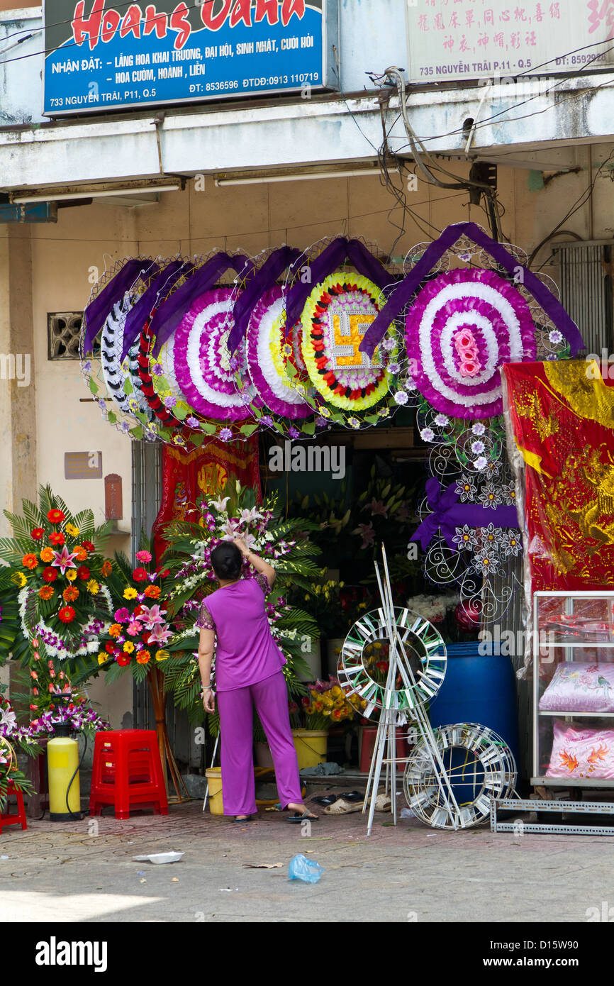 Flower Shop in Ho Chi Minh City, Vietnam Stock Photo Alamy