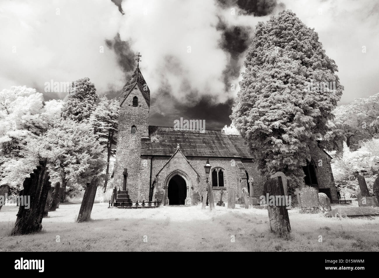 Wormhill Church, Derbyshire Stock Photo