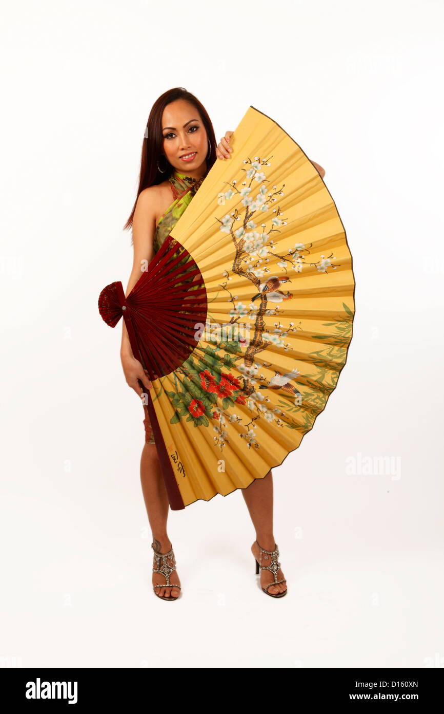 Bubbacare Korean Tradition Hand Fan with Beautiful Indonesia