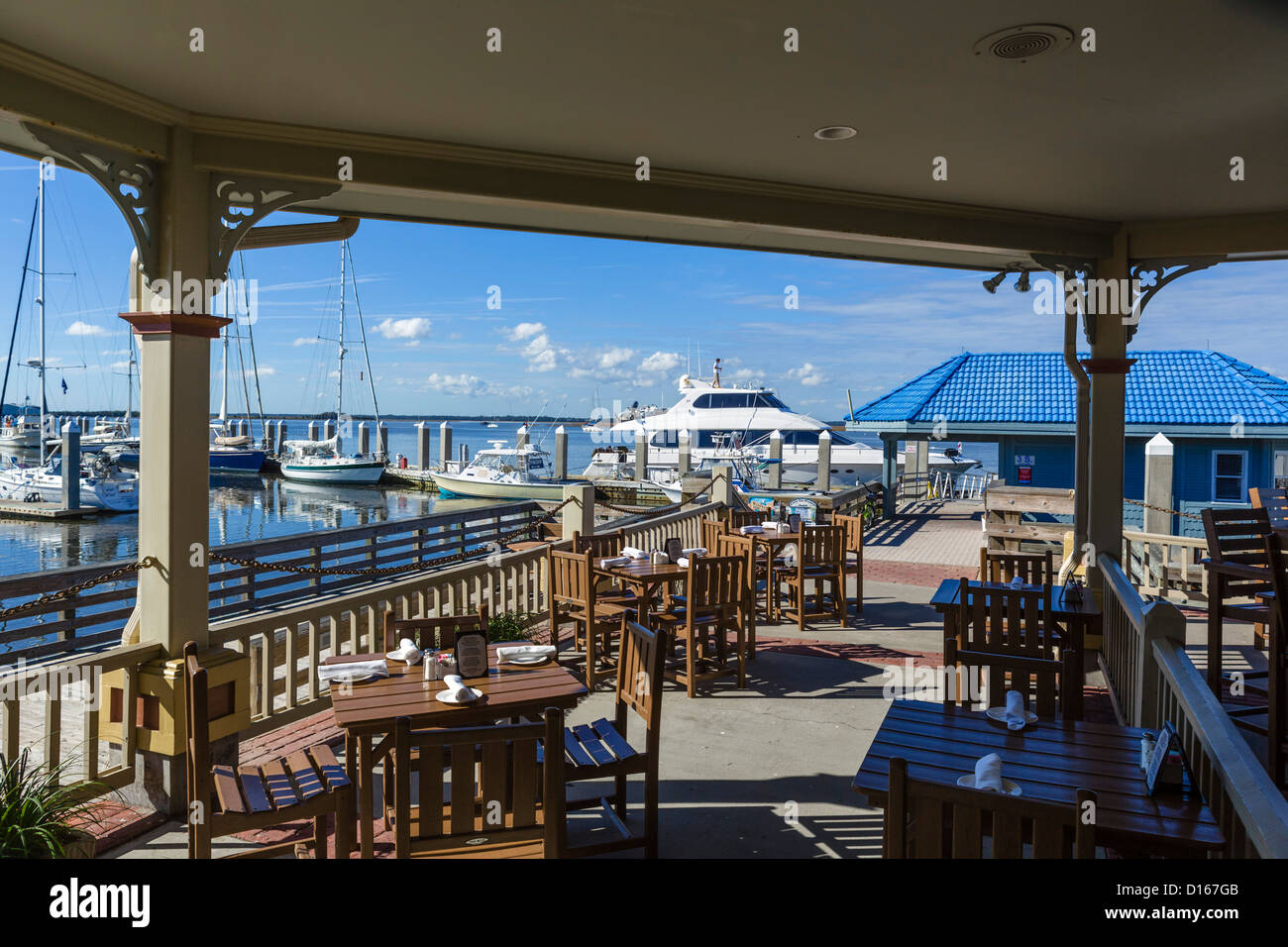 Brett's Waterway Cafe on the waterfront in historic Fernandina Beach