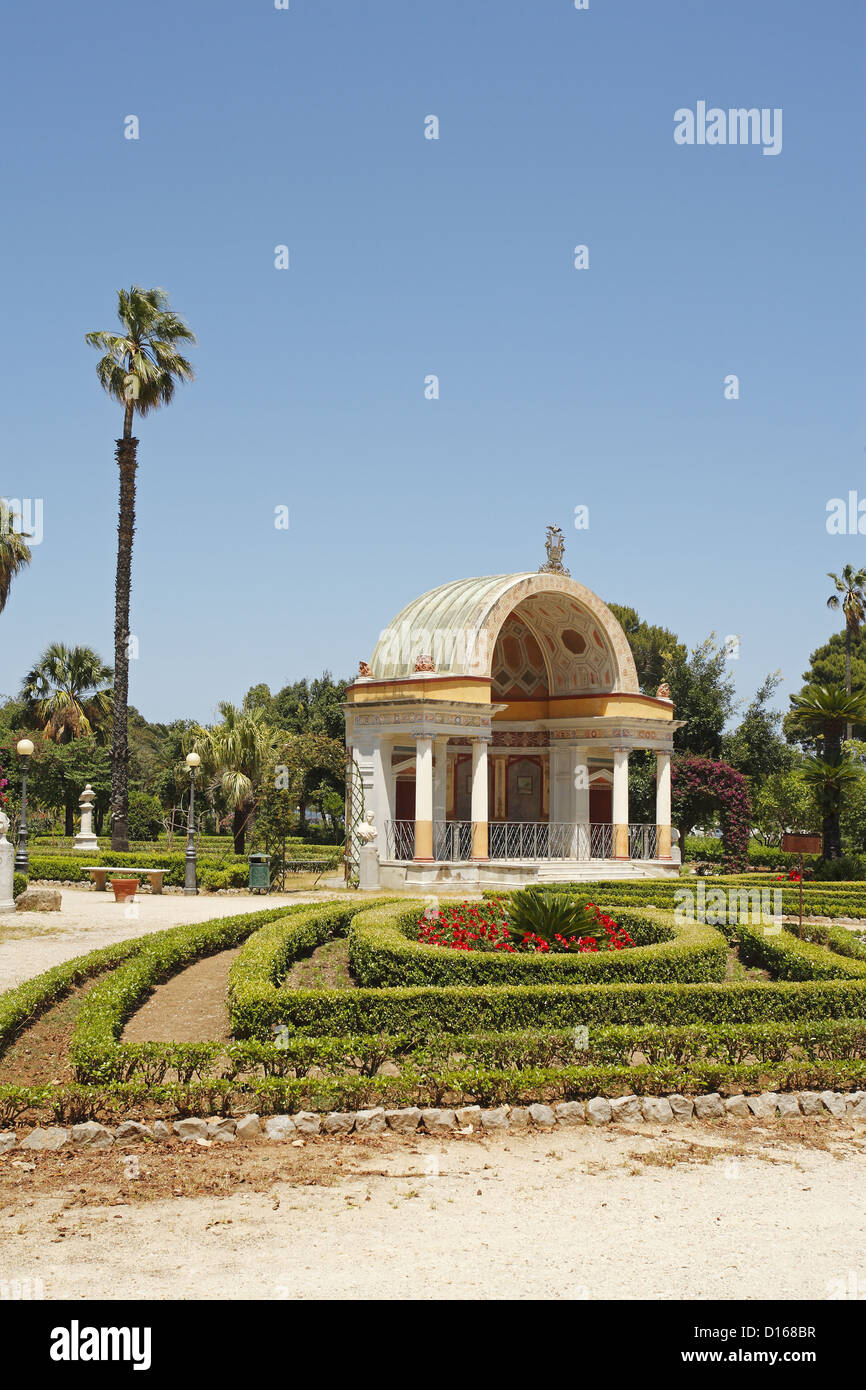 The Villa Giulia  (Villa del Popolo) park in Palermo, Italy Stock Photo