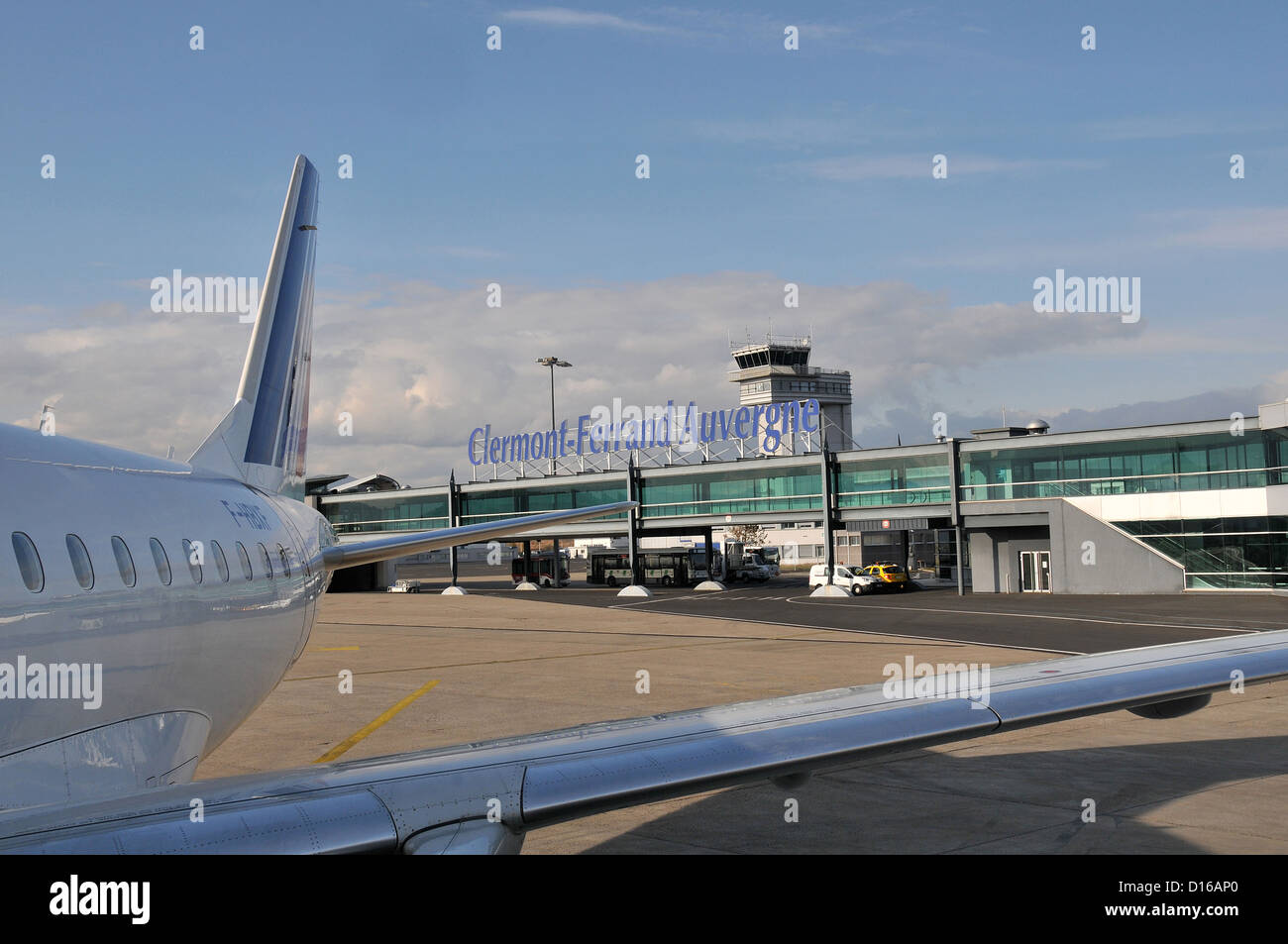 ClermontFerrand Auvergne airport Stock Photo Alamy