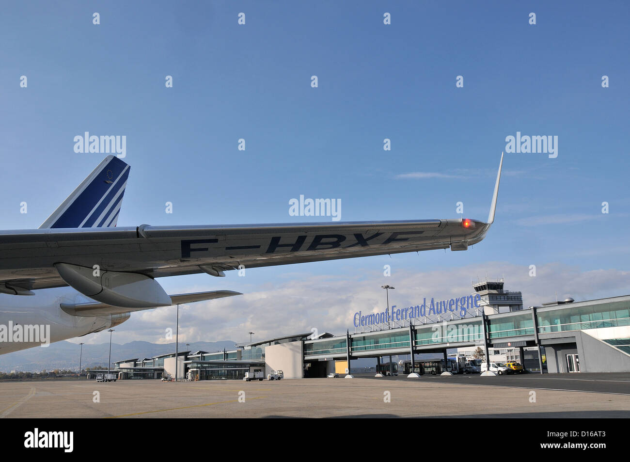 ClermontFerrand Auvergne airport Stock Photo Alamy