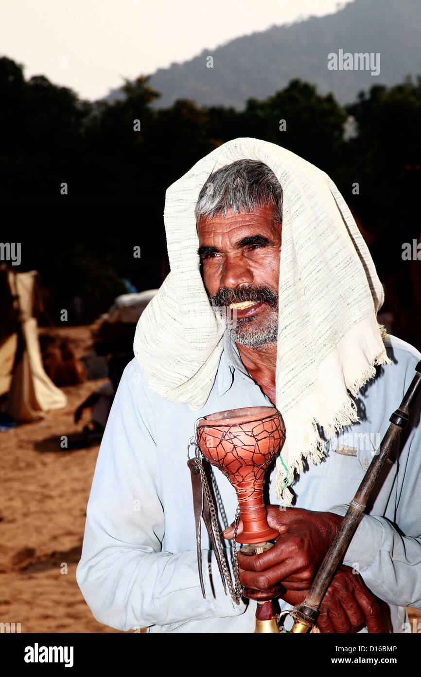 Man enjoying hookah Stock Photo Alamy