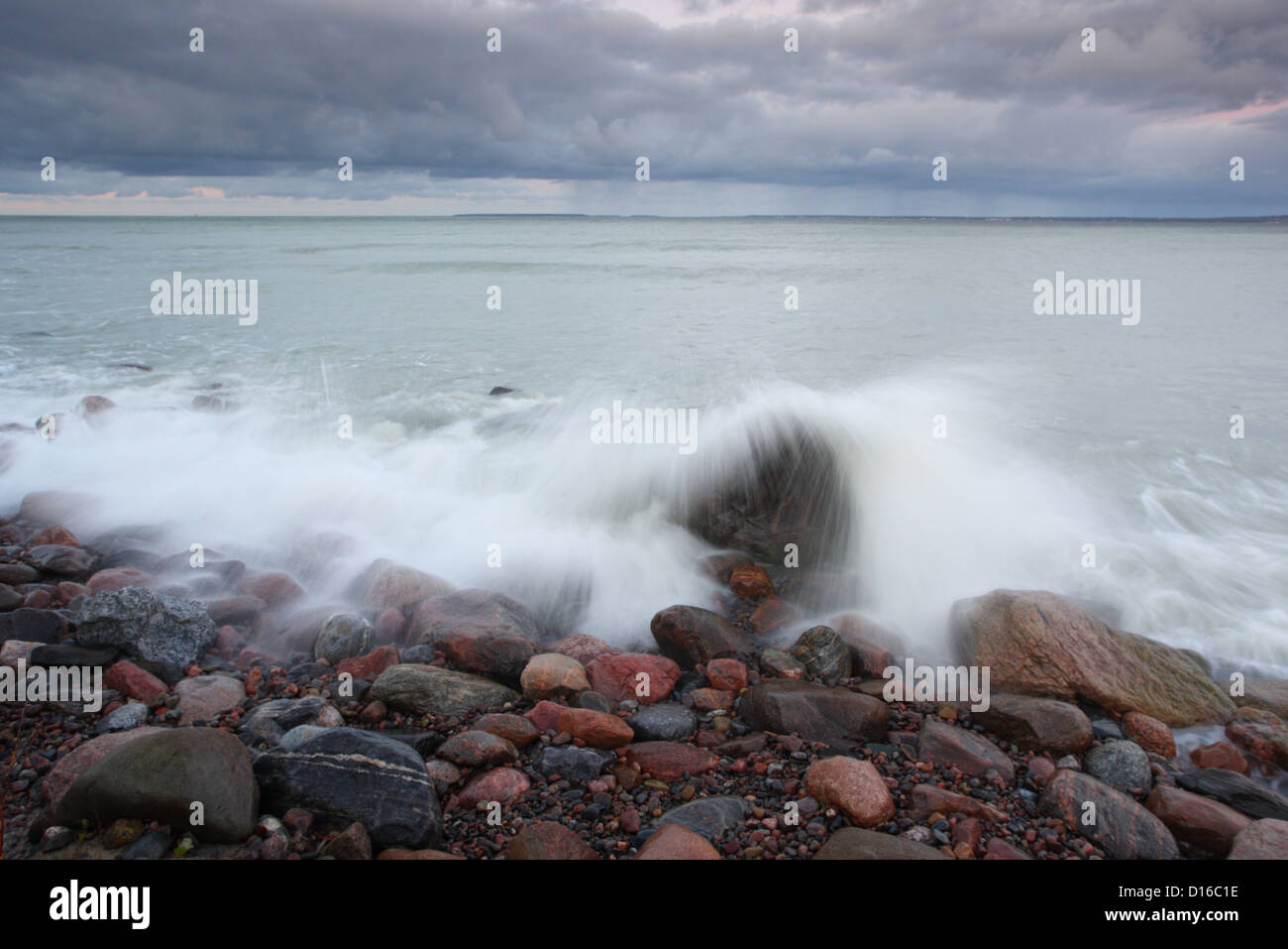 Baltic sea, north coast of Estonia, Paljassaare. Stock Photo