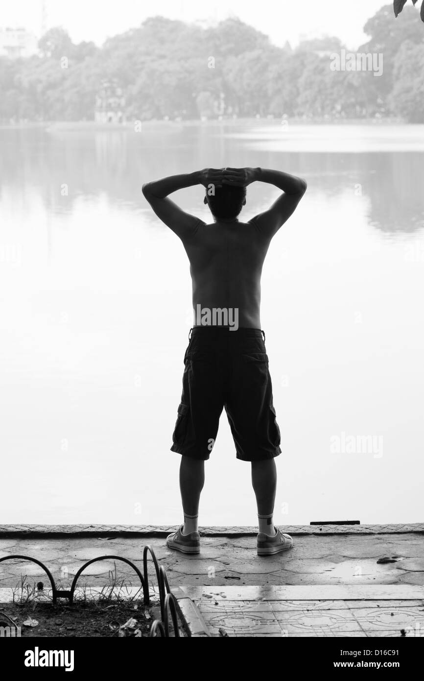 Healthy asian man Black and White Stock Photos & Images - Alamy