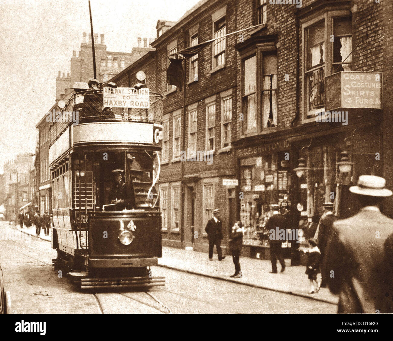 Gillygate York Edwardian period Stock Photo Alamy