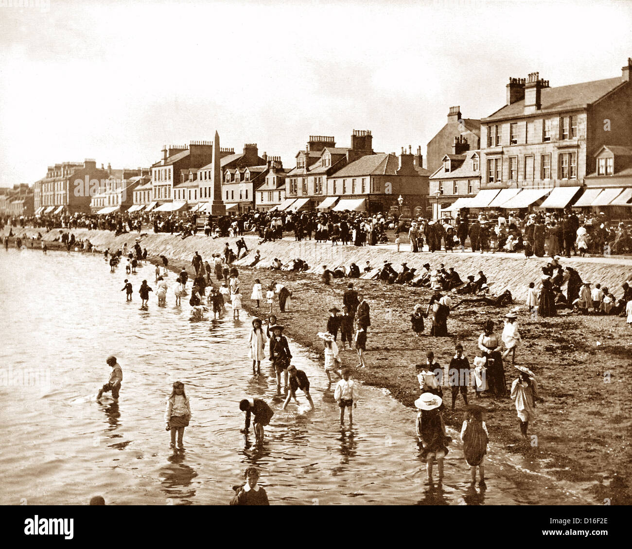 Helensburgh beach and promenade Victorian period Stock Photo - Alamy