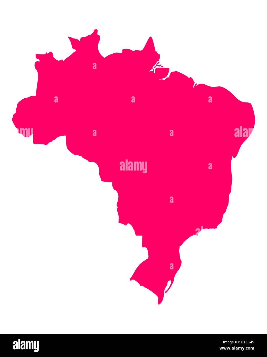 Map of Brazil Stock Photo Alamy