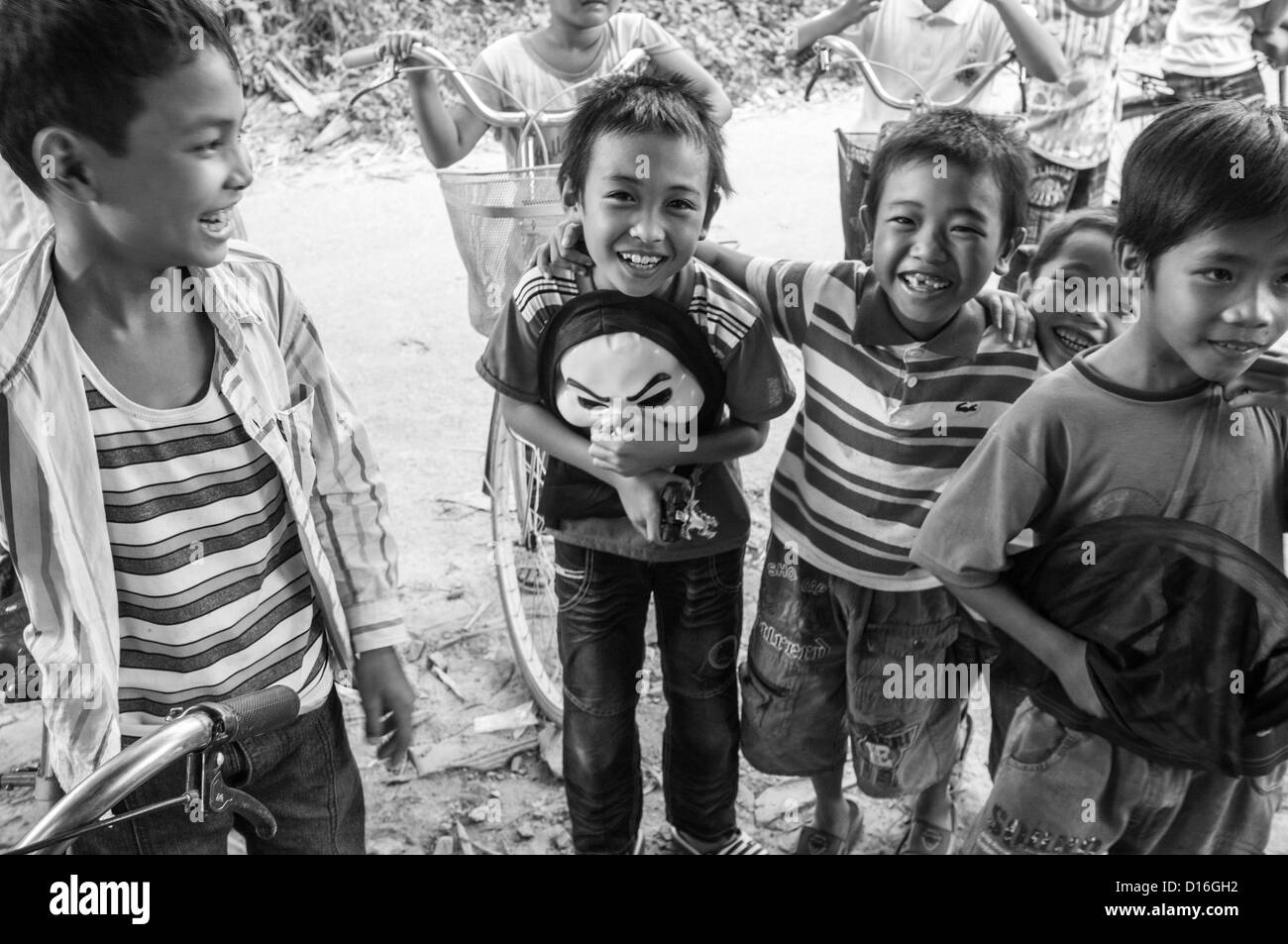 Vietnamese school children Black and White Stock Photos & Images - Alamy