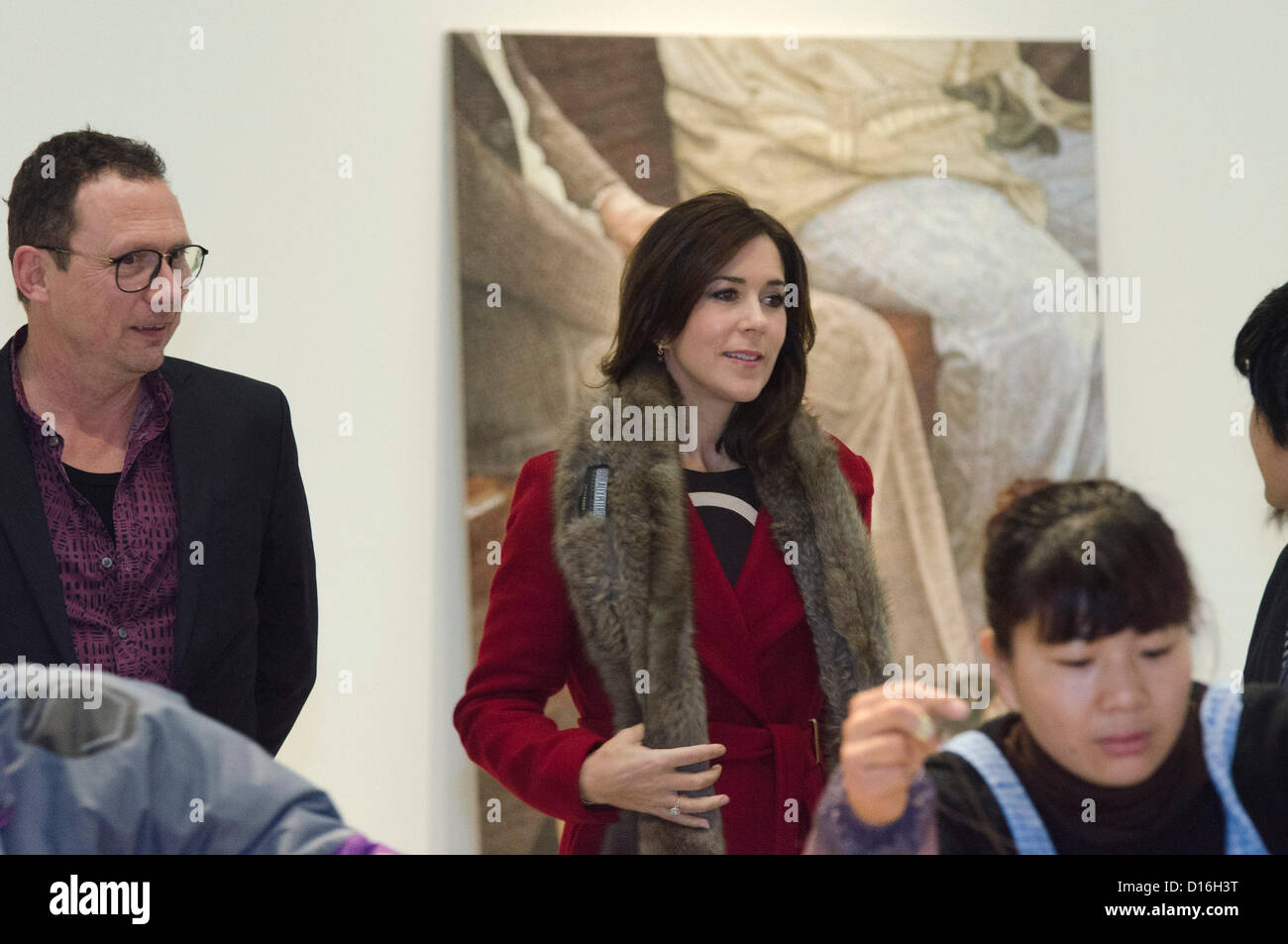 Crown Princess Mary of Denmark visits Red Brick Art Gallery in the 798 Art District of Beijing, China as part of an Asia tour including Hong Kong and Beijing. © Time-Snaps Stock Photo