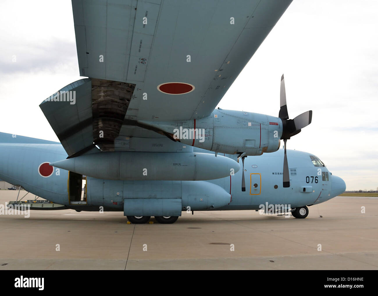A C-130 aircraft from Japans 401st Tactical Airlift Squadron Stock Photo