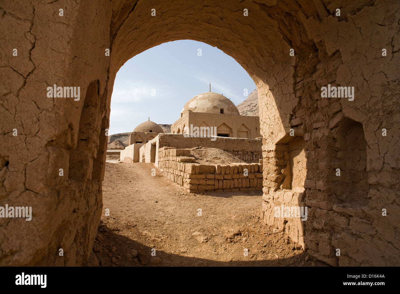 Tombs near Turfan, along the Silkroad, Xinjiang Province, Uygur Autonomous Region, China Stock Photo