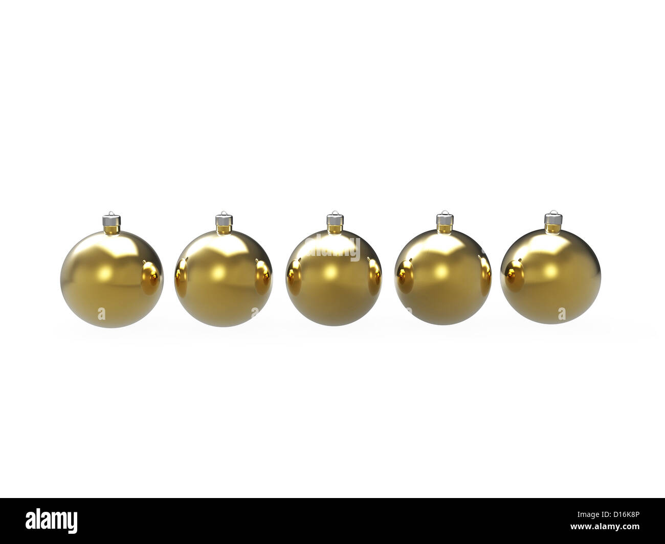 Christmas colorful baubles pack Stock Photo