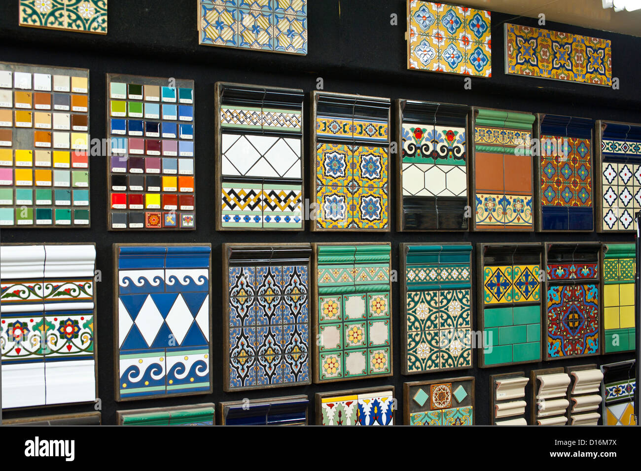 California Tile Factory Stock Photo Alamy