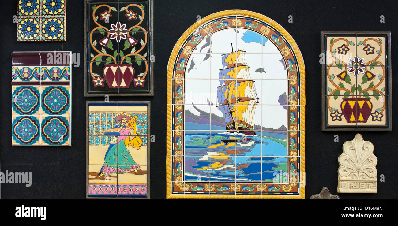 California Tile Factory Stock Photo Alamy