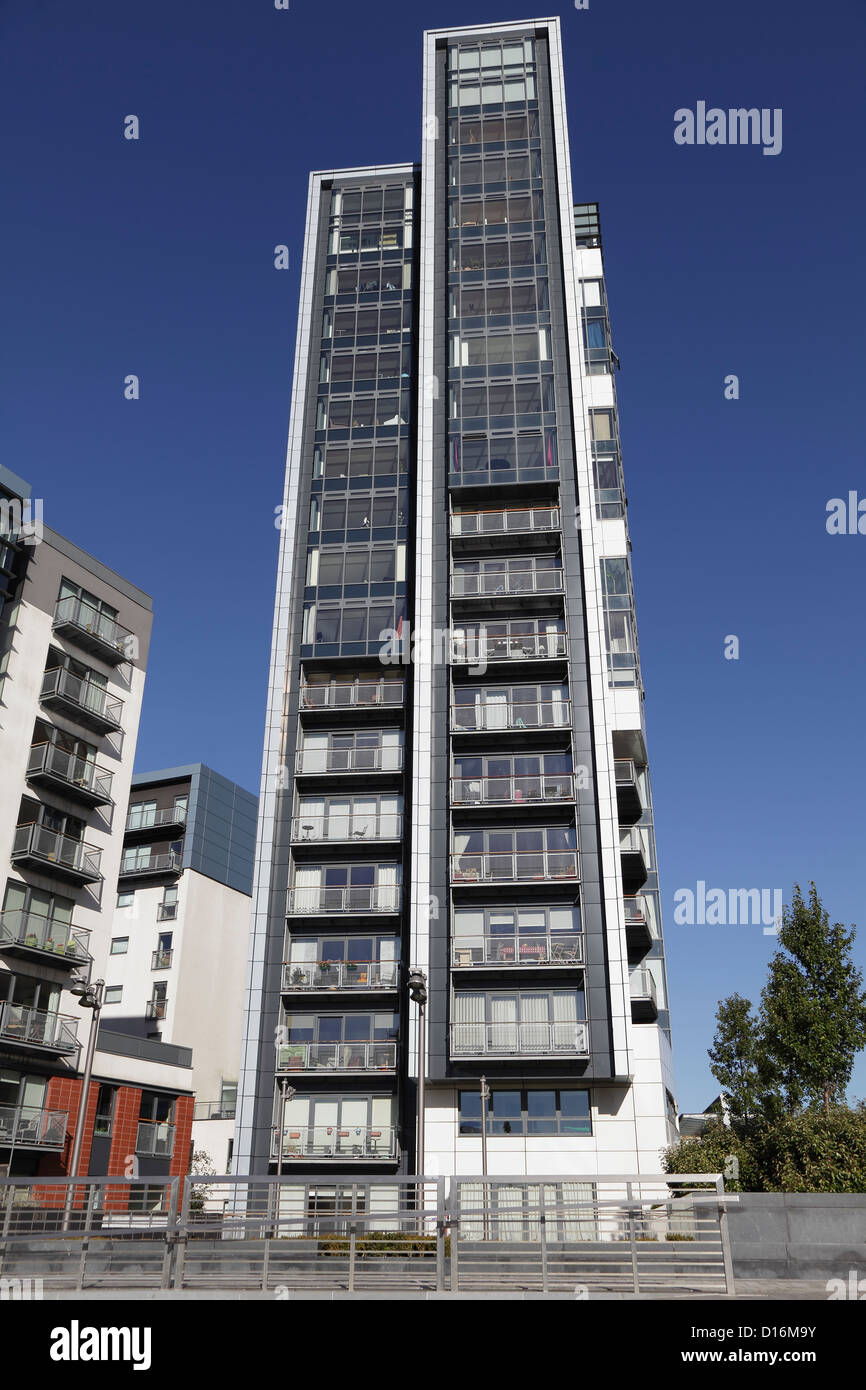 Glasgow Harbour flats on the North Bank of the River Clyde, Glasgow