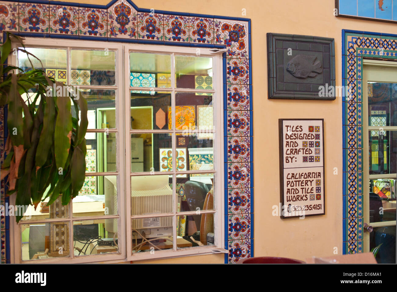 California Tile Factory Stock Photo Alamy