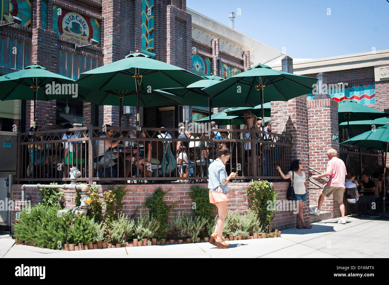 Feature tiles on a restaurant, LA Stock Photo