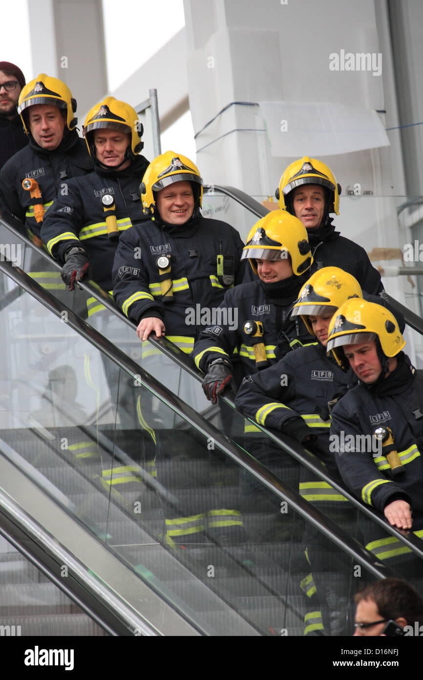 The london fire brigade lfb at the shard hi-res stock photography and ...