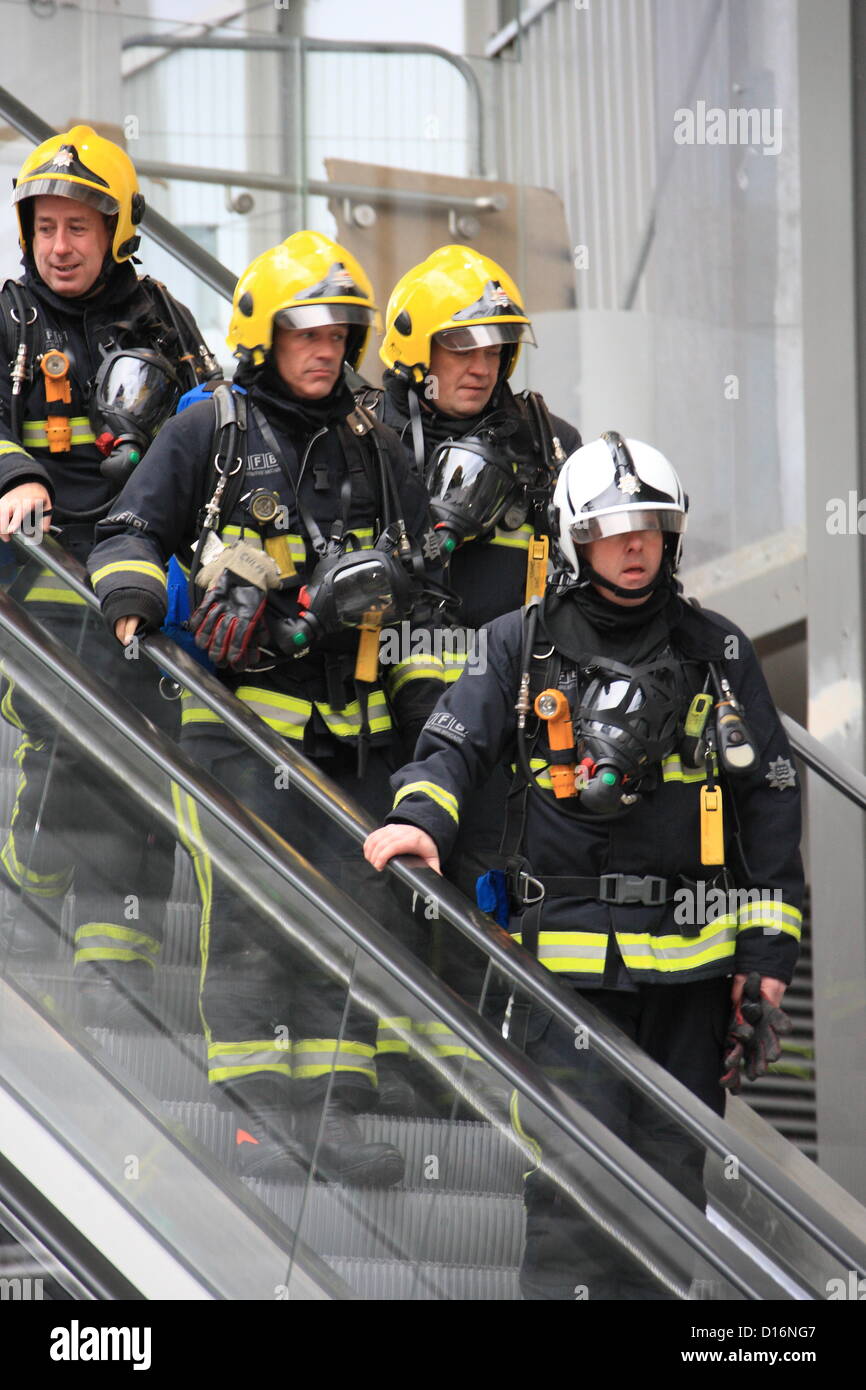 The london fire brigade lfb at the shard hi-res stock photography and ...