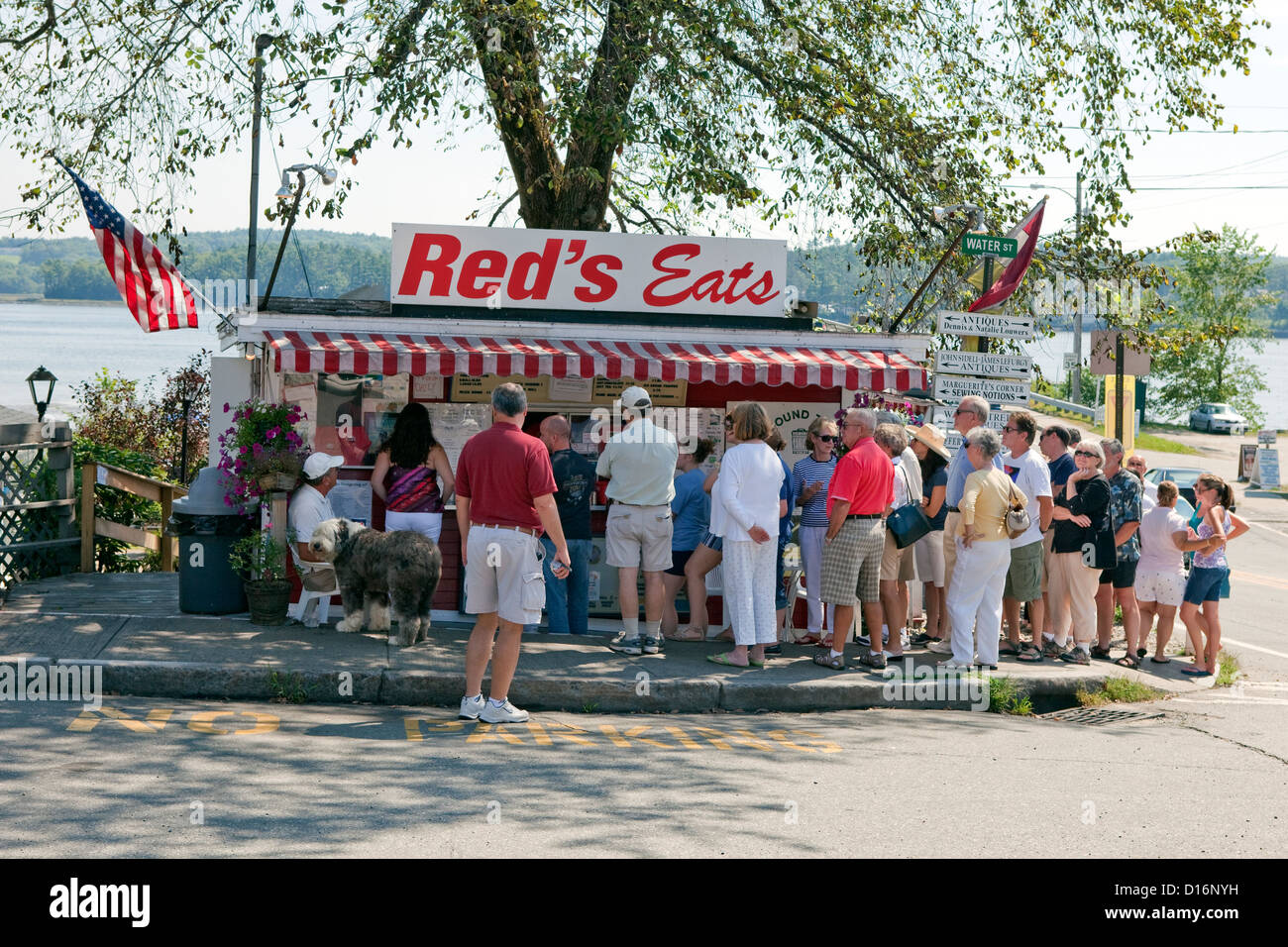 Red's Eats in Wiscasset, Maine Stock Photo