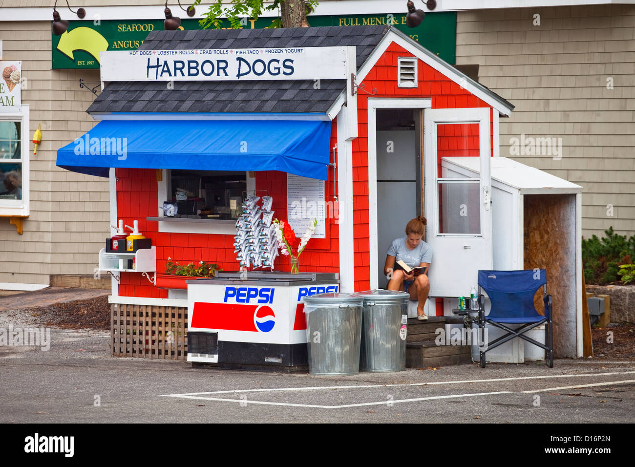 Harbor Hot Dogs in Camden, Maine Stock Photo Alamy