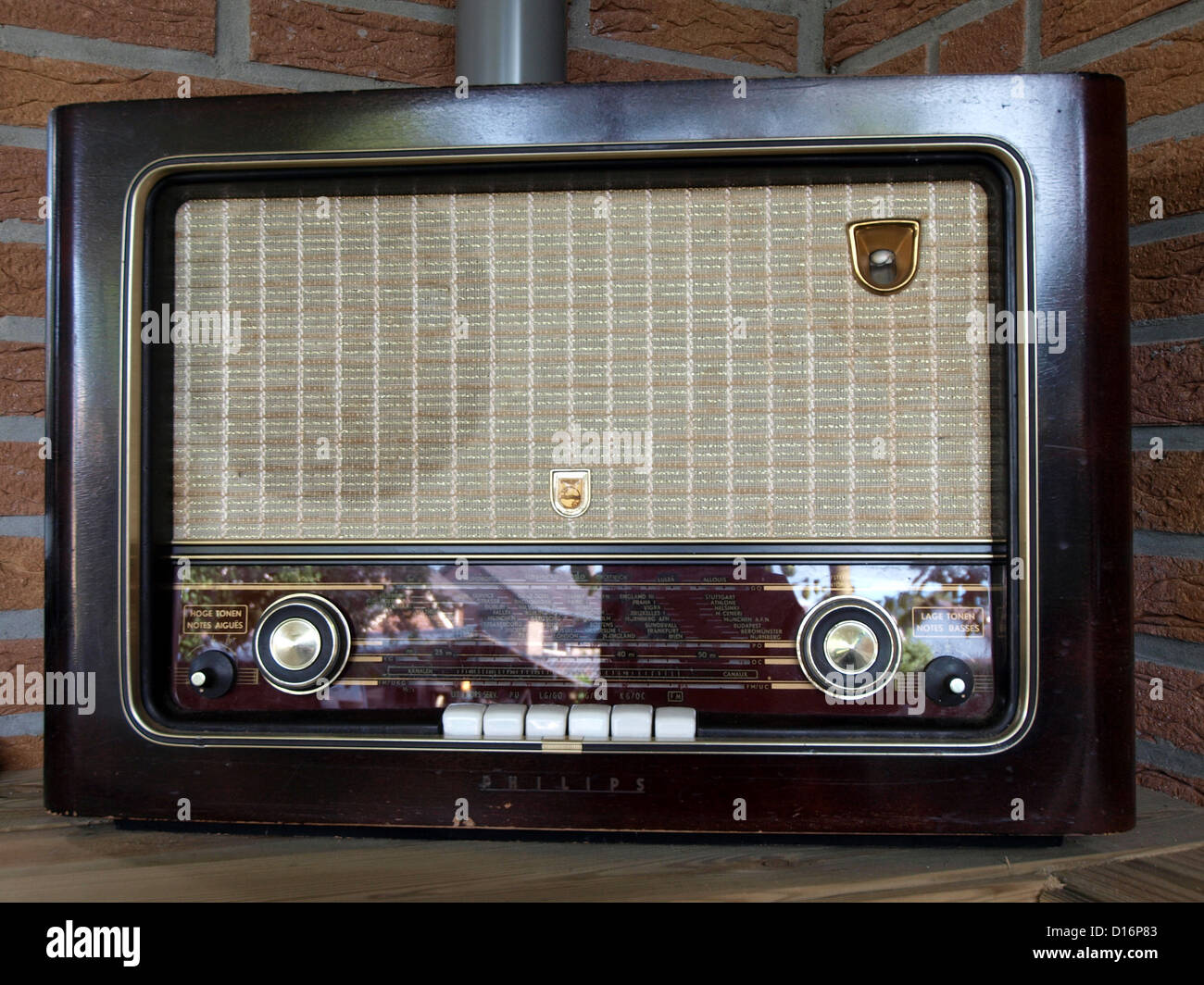 Old Philips Radio Stock Photo