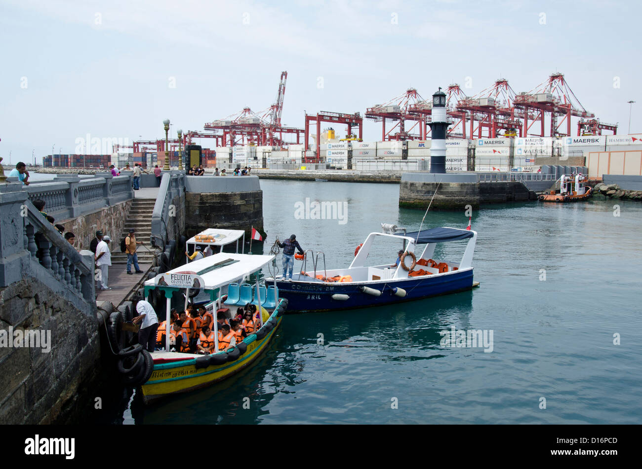 Port of Callao. Lima city. Peru. Stock Photo