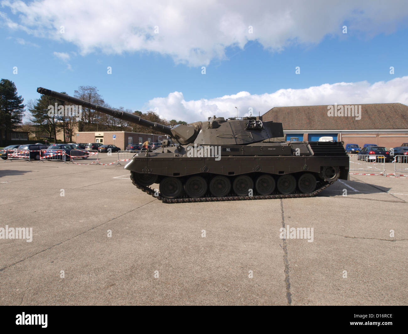 This military vehicle is equipped with armor, artillery, and weaponry ...