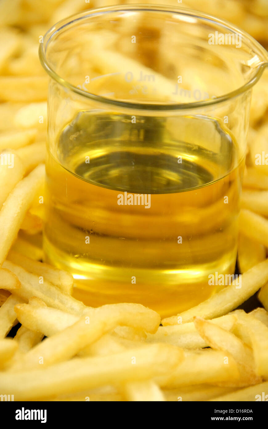 French fries with cooking oil Stock Photo Alamy