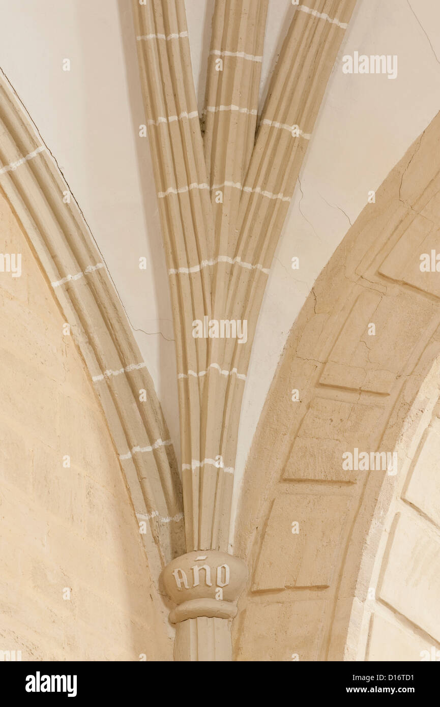 Architecture detail, church of Saint Justa and Saint Rufina tower detail Stock Photo