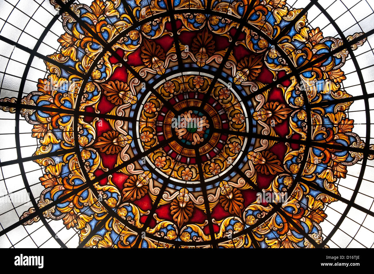 Stained Glass Ceiling High Resolution Stock Photography and Images Alamy