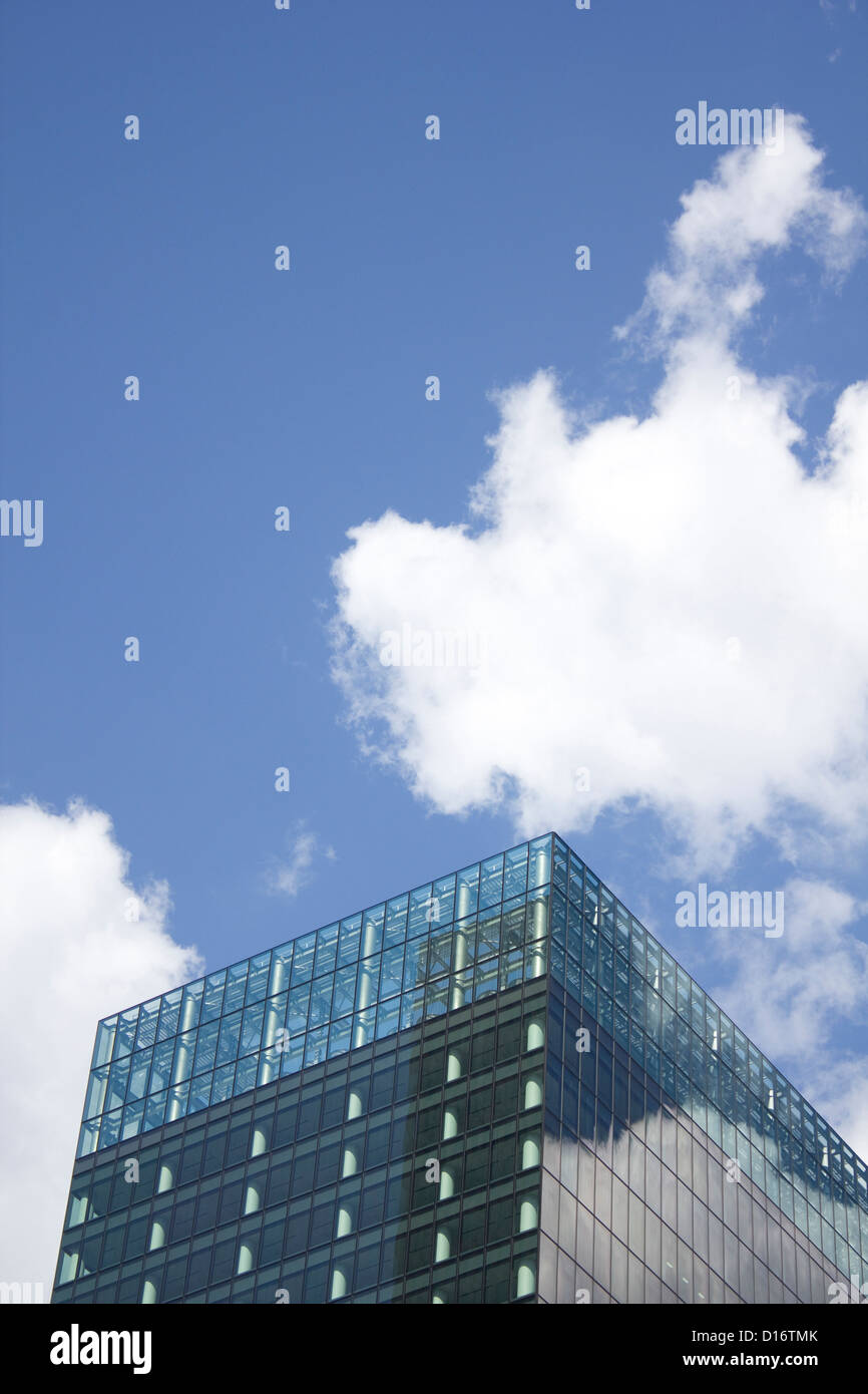 Skyscraper against blue sky Stock Photo - Alamy
