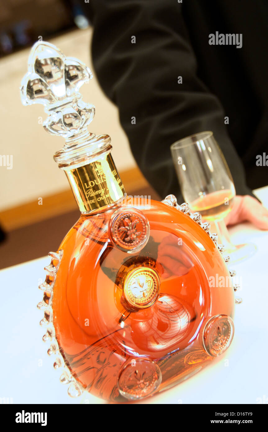 A 750 ml bottle of Louis XIII Cognac may be priced as high as US
