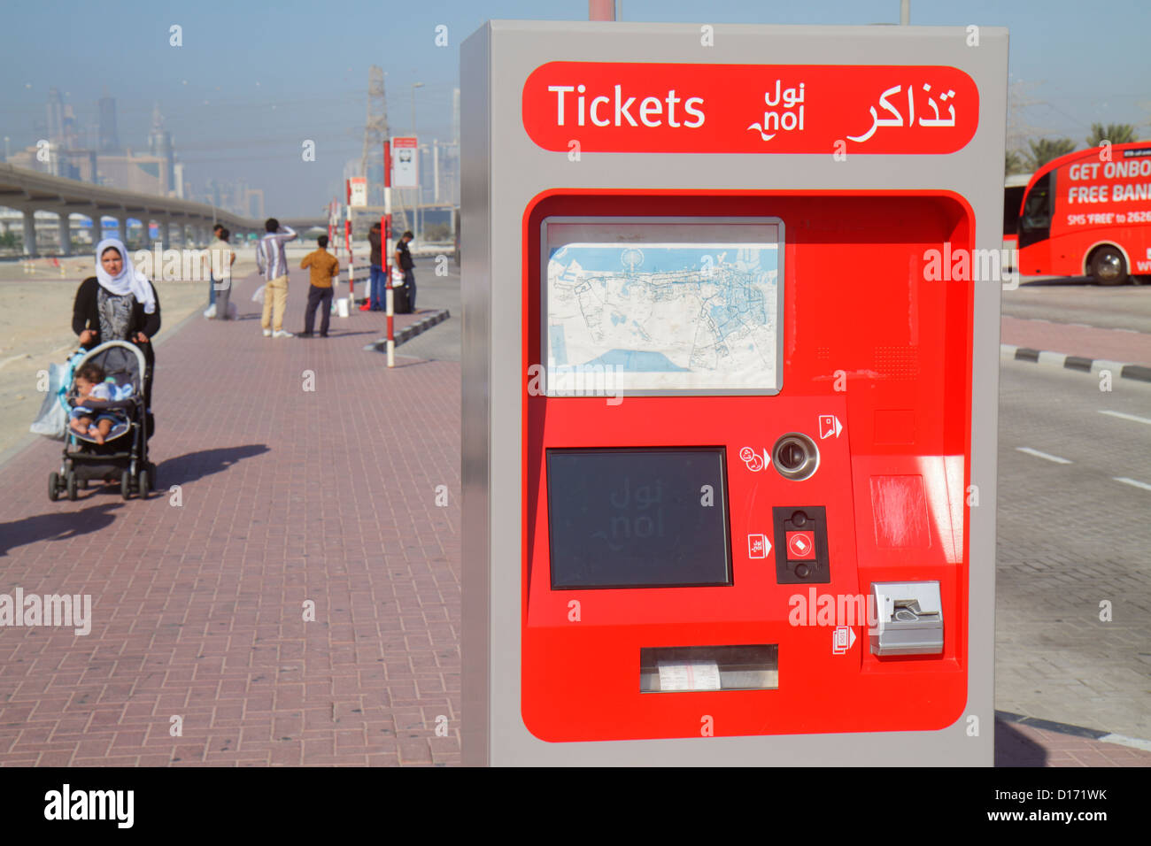 Dubai UAE,United Arab Emirates,Dubai Metro,subway,train,train,Red Line,Ibn Battuta Station,migrant worker,workers,foreign laborer,labor,labour,residen Stock Photo