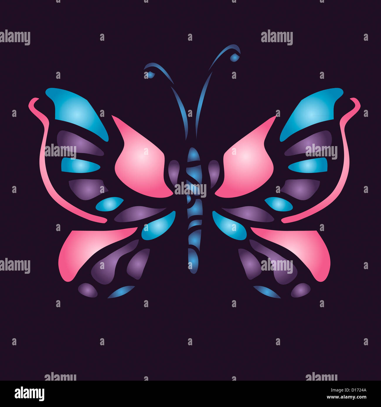 colorful butterfly vector illustration for your design Stock Photo - Alamy