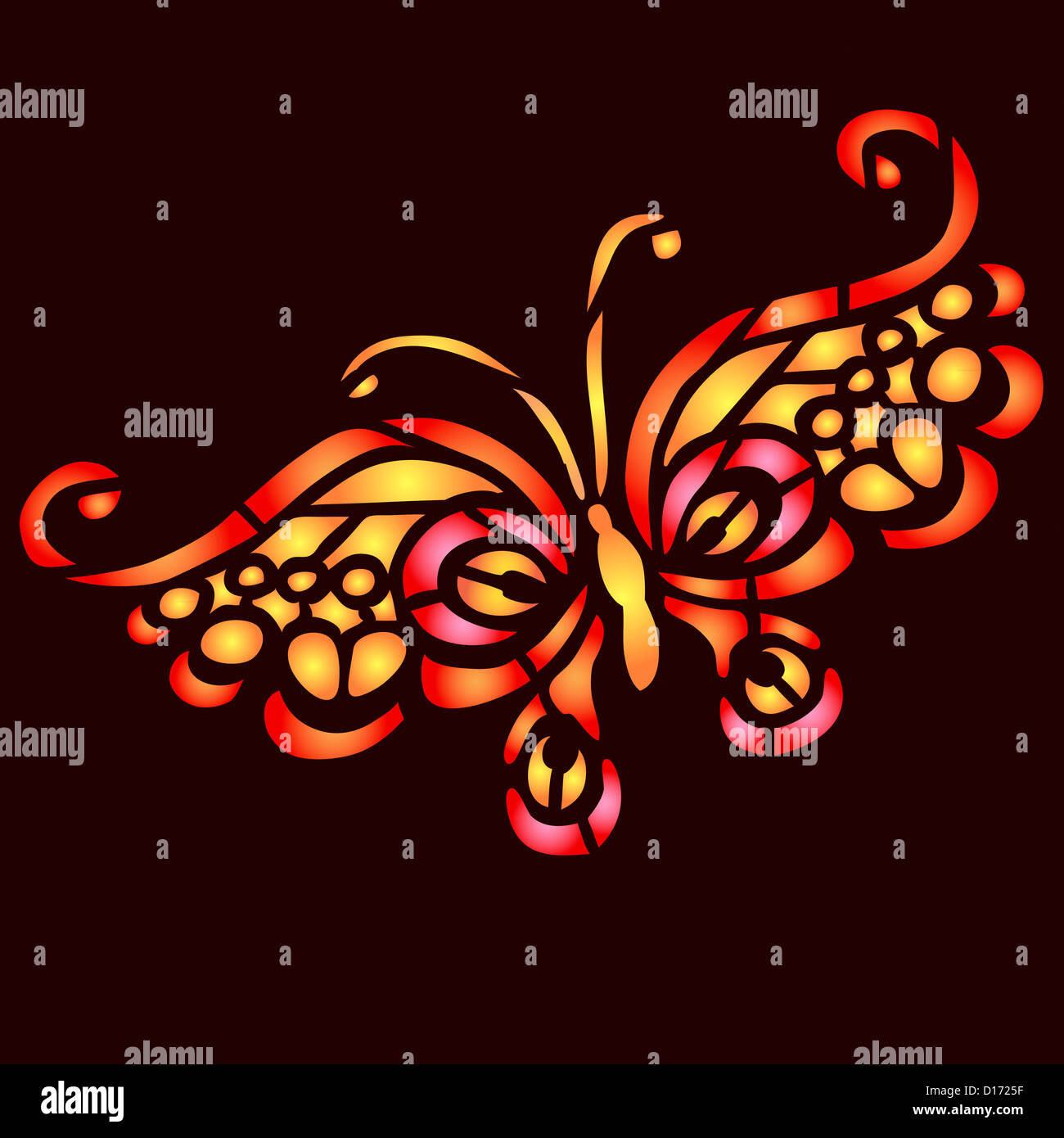 colorful butterfly vector illustration for your design Stock Photo - Alamy