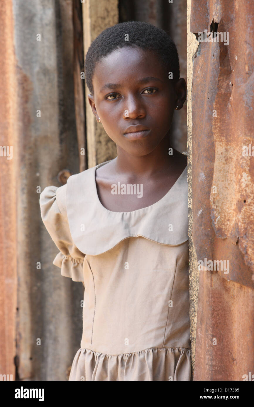 African child sponsored by an NGO Stock Photo