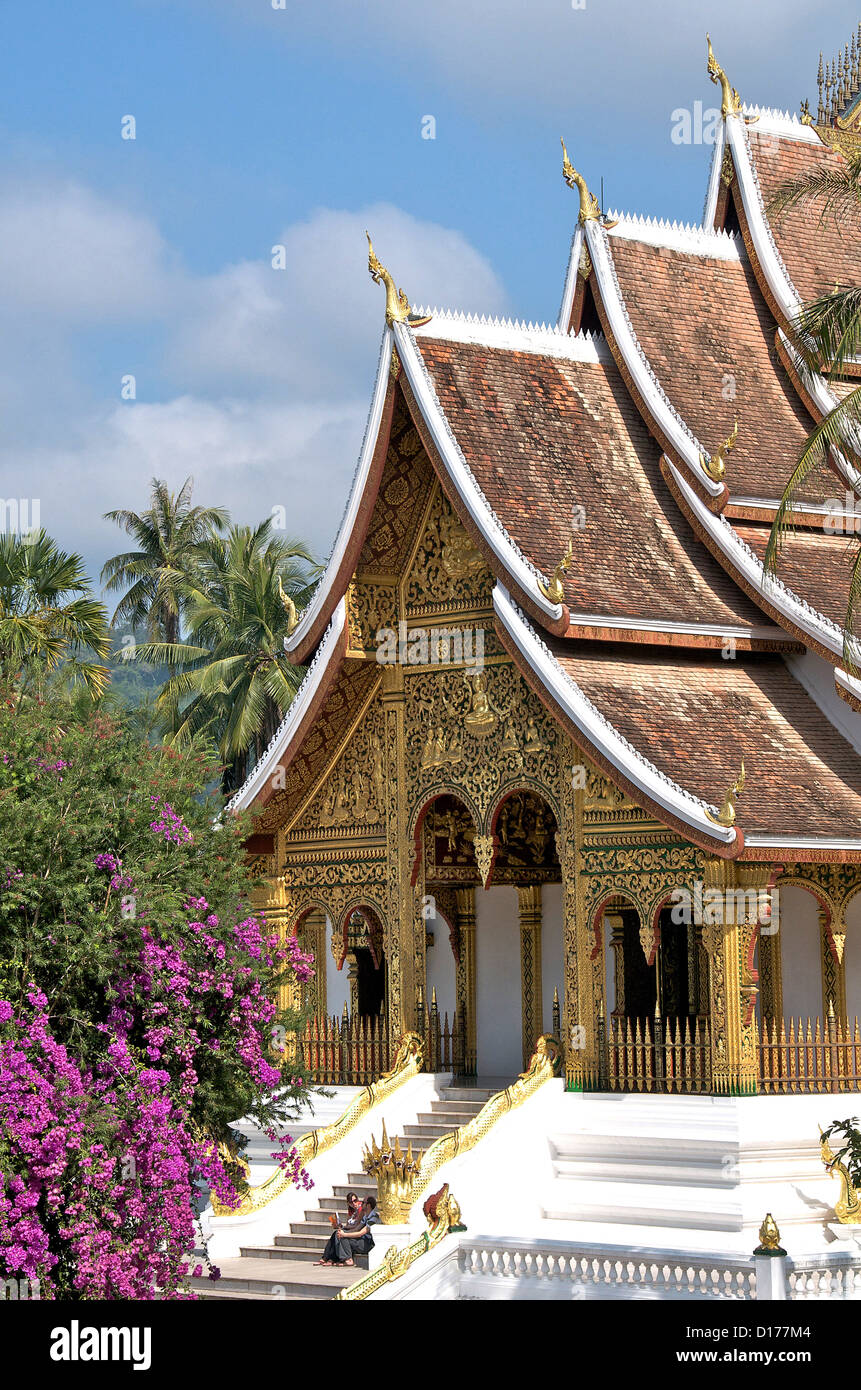 Haw Pha Bang temple, Luang Prabang, Laos Stock Photo