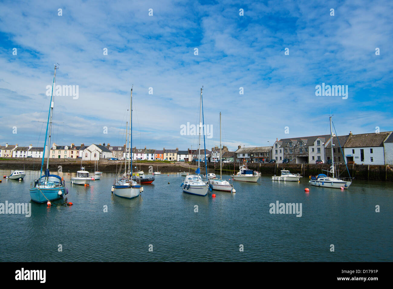 Isle of Whithorn, harbour, the machars, Wigtownshire, Scotland Stock Photo