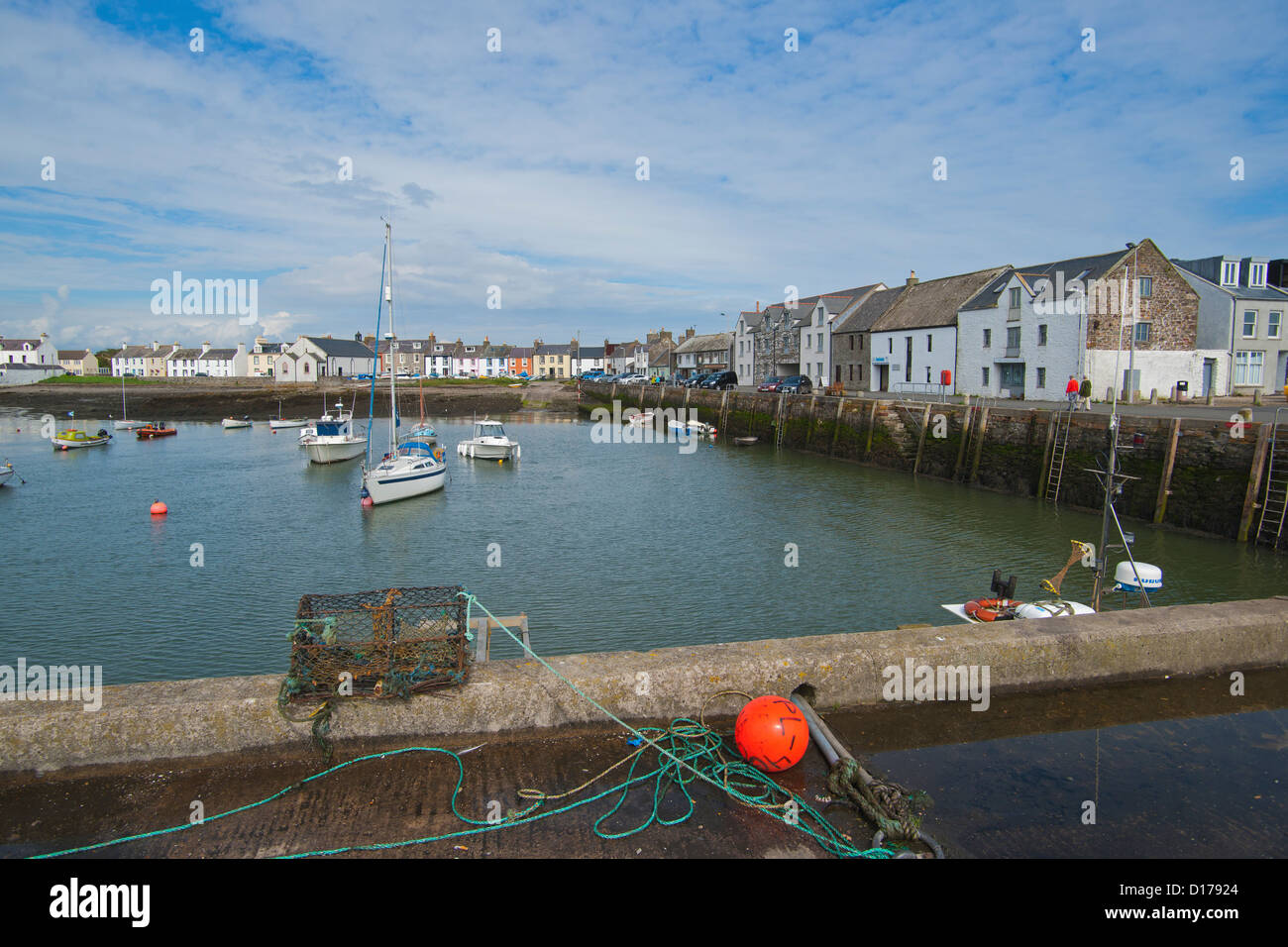 Isle of Whithorn, harbour, the machars, Wigtownshire, Scotland Stock Photo